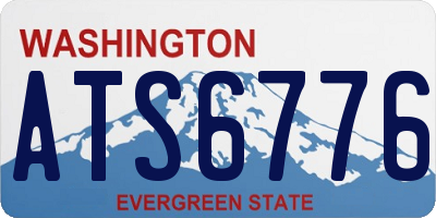 WA license plate ATS6776