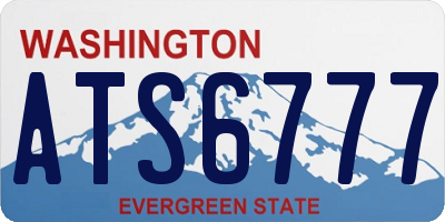 WA license plate ATS6777