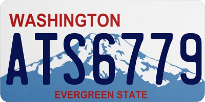 WA license plate ATS6779