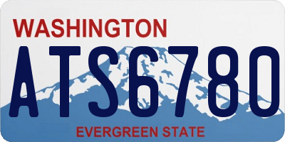WA license plate ATS6780