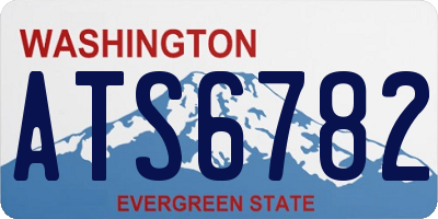 WA license plate ATS6782