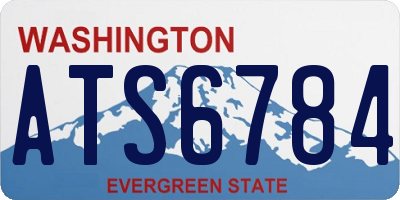 WA license plate ATS6784