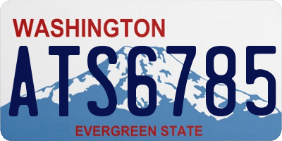 WA license plate ATS6785