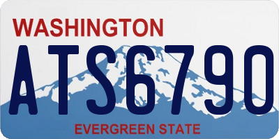 WA license plate ATS6790