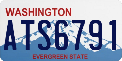 WA license plate ATS6791
