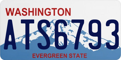 WA license plate ATS6793