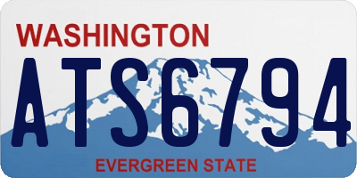 WA license plate ATS6794