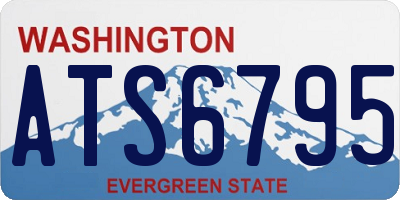 WA license plate ATS6795