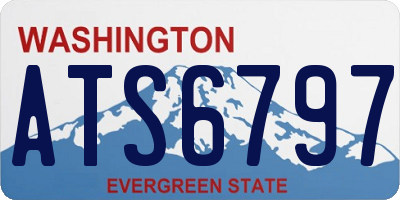 WA license plate ATS6797