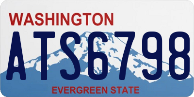 WA license plate ATS6798