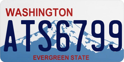 WA license plate ATS6799