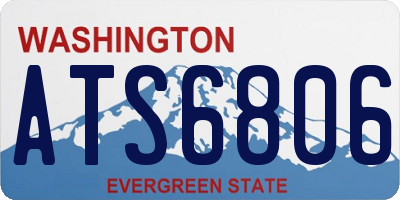 WA license plate ATS6806