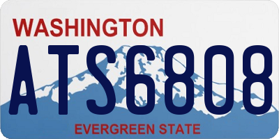 WA license plate ATS6808
