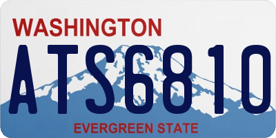 WA license plate ATS6810