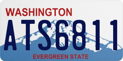 WA license plate ATS6811