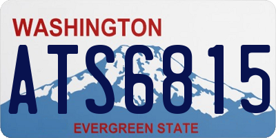 WA license plate ATS6815