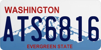 WA license plate ATS6816