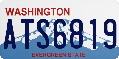 WA license plate ATS6819
