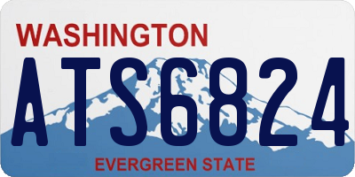 WA license plate ATS6824