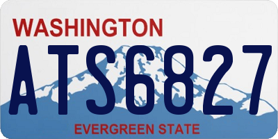 WA license plate ATS6827