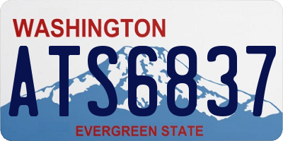 WA license plate ATS6837