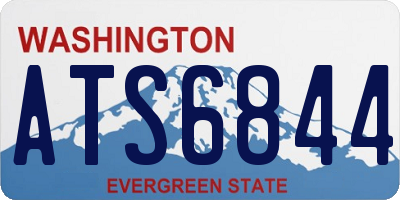 WA license plate ATS6844