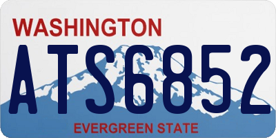 WA license plate ATS6852