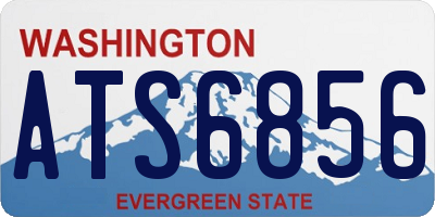 WA license plate ATS6856