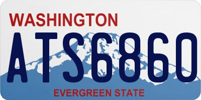 WA license plate ATS6860