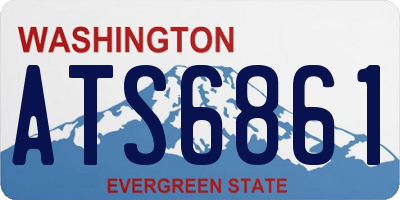 WA license plate ATS6861