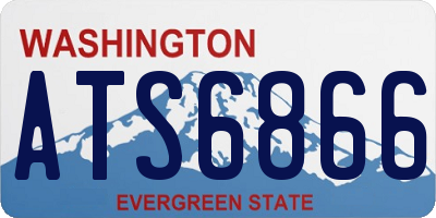 WA license plate ATS6866