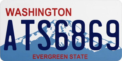 WA license plate ATS6869