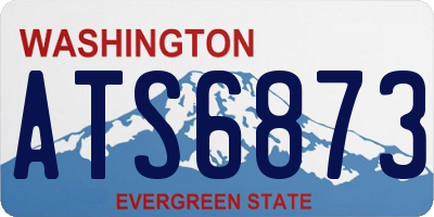WA license plate ATS6873