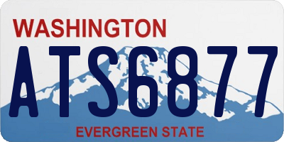 WA license plate ATS6877