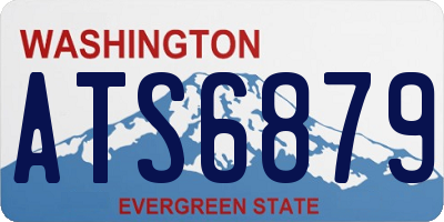 WA license plate ATS6879