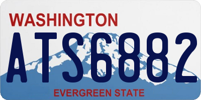 WA license plate ATS6882