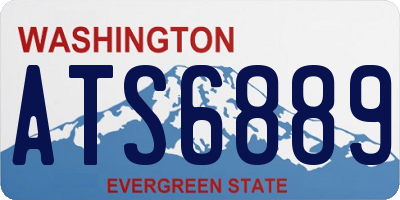 WA license plate ATS6889