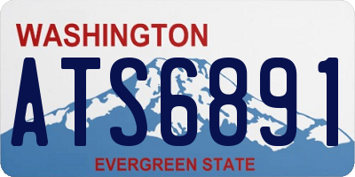 WA license plate ATS6891