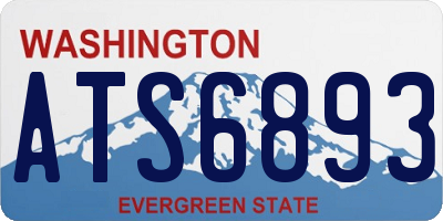 WA license plate ATS6893