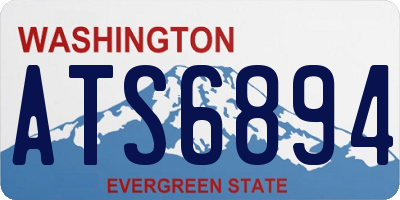 WA license plate ATS6894