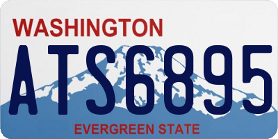 WA license plate ATS6895