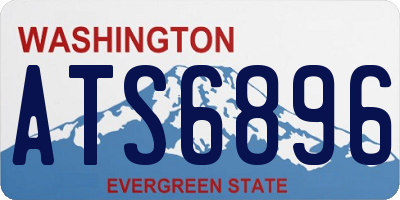 WA license plate ATS6896