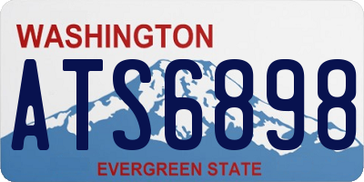 WA license plate ATS6898