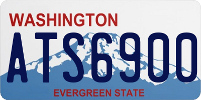 WA license plate ATS6900