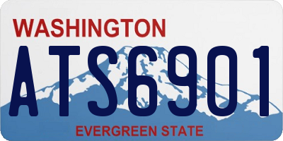 WA license plate ATS6901