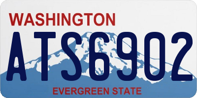 WA license plate ATS6902
