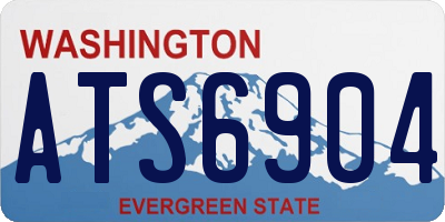 WA license plate ATS6904