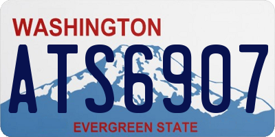 WA license plate ATS6907