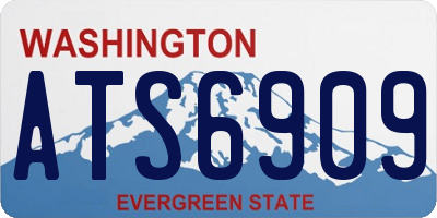 WA license plate ATS6909