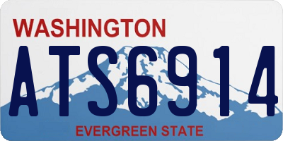 WA license plate ATS6914